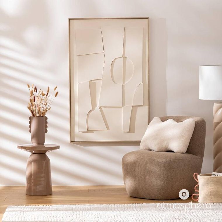 Atmosphera, Bouclé Wavy Bliss, poduszka dekoracyjna, 48-13-35 cm