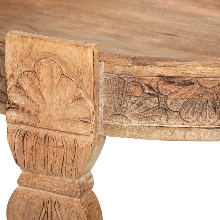 Atmosphera, drewniany stolik kawowy, Ø 74 cm