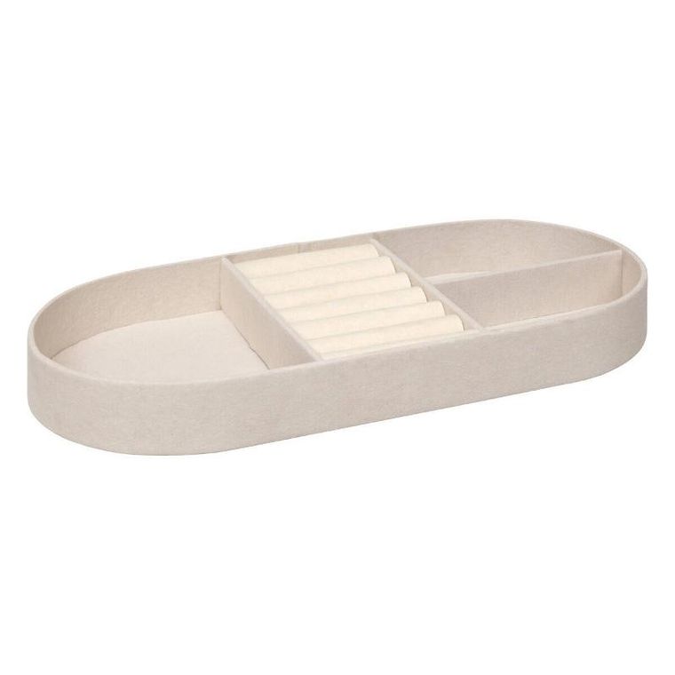 Atmosphera, Enya, szkatułka na biżuterię, sztruksowa, 13-10-25,5 cm