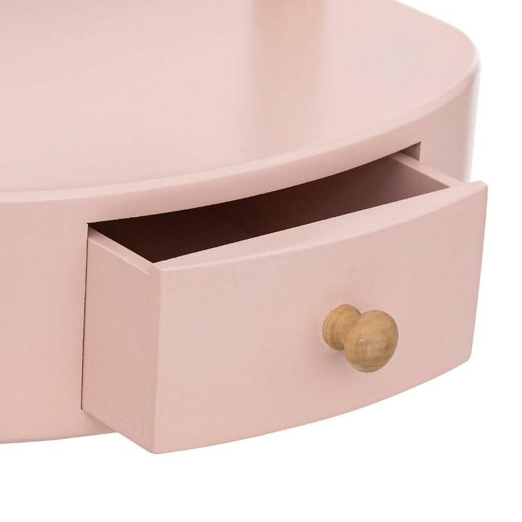 Atmosphera for kids, lusterko kosmetyczne dla dziecka, różowe, 22-17,5-28 cm