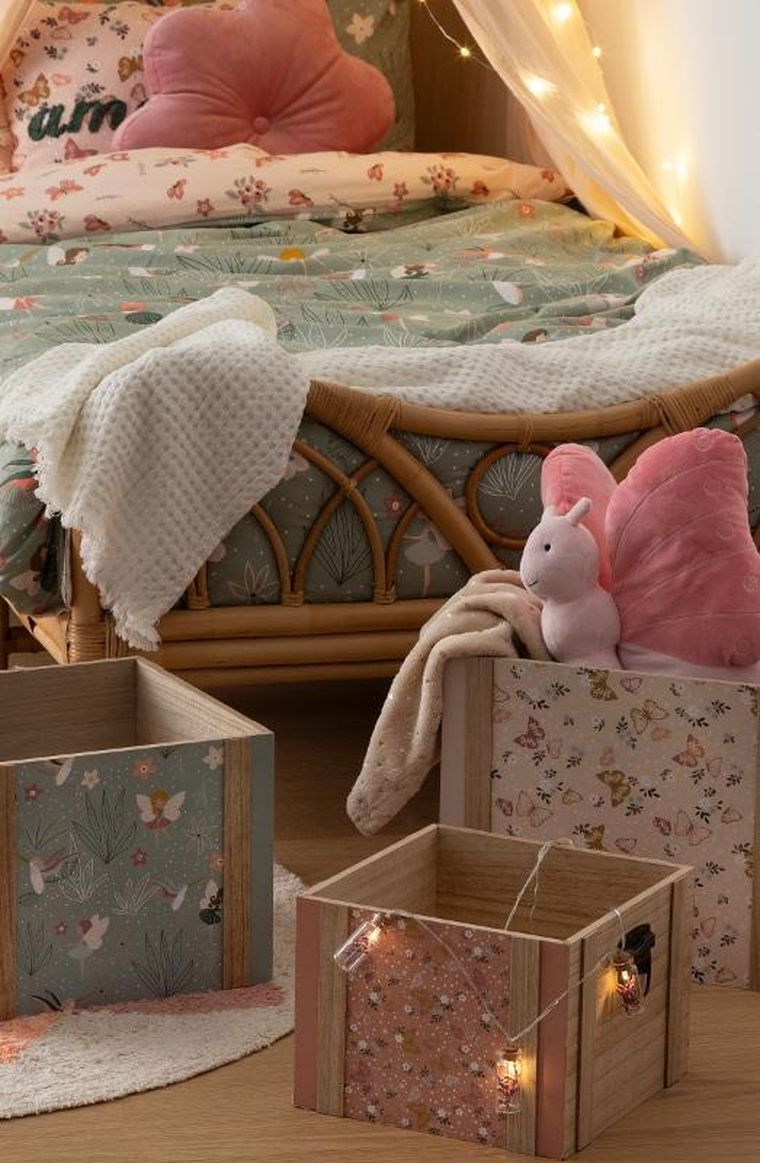 Atmosphera for kids, pościel dla dziecka, Printed fairy, bawełna, 140-200 cm