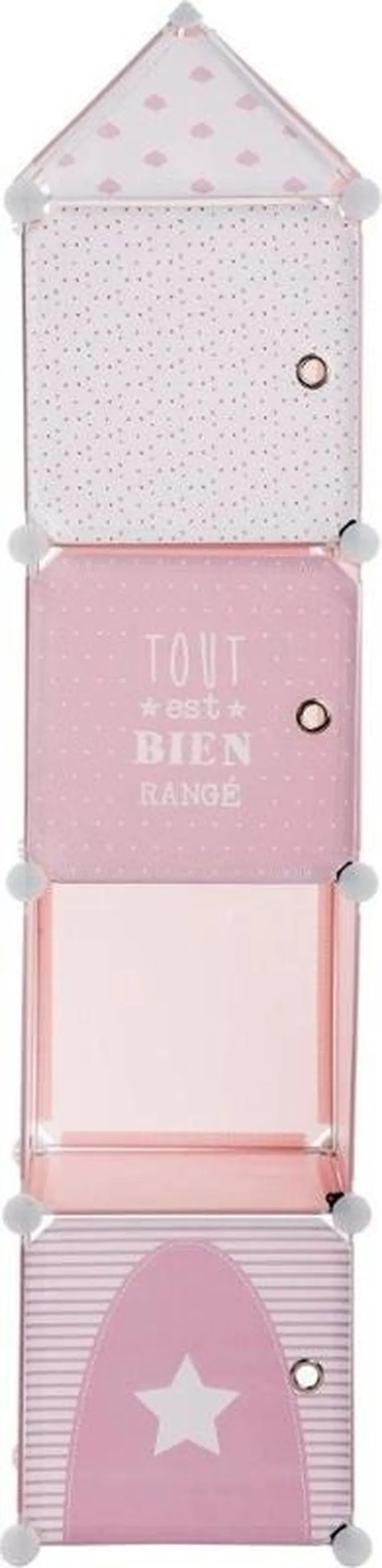 Atmosphera for Kids, szafka z półkami, 4 przegródki, 34-140-32 cm