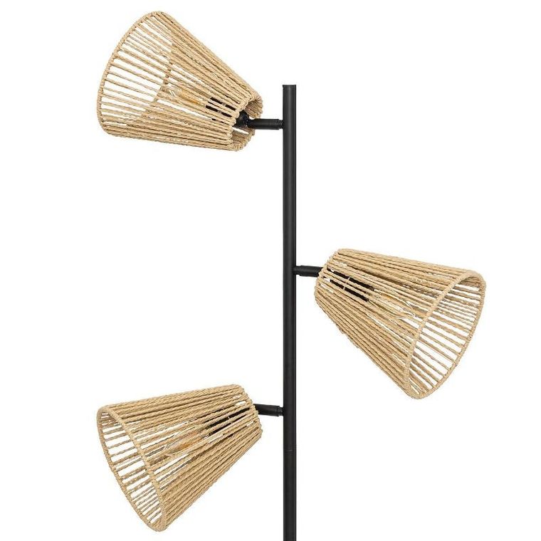 Atmosphera, Giada, lampa stojąca boho z 3 obrotowymi kloszami, 150 cm
