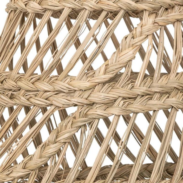 Atmosphera, lampa boho wisząca z plecionki ze słomy, Lahys, Ø 28 cm