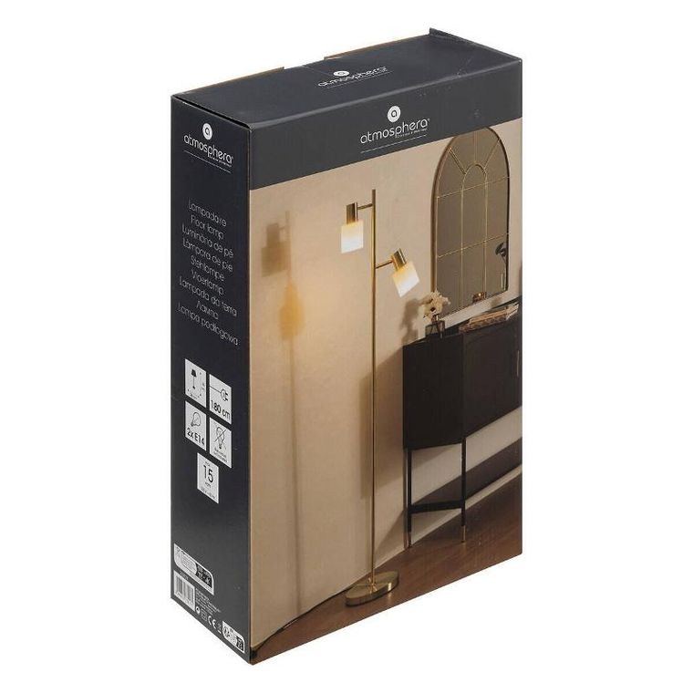 Atmosphera, lampa podłogowa, Tais, metalowa, 143 cm