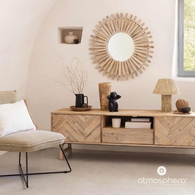 Atmosphera, lampa stołowa boho, Adria, wys. 38 cm