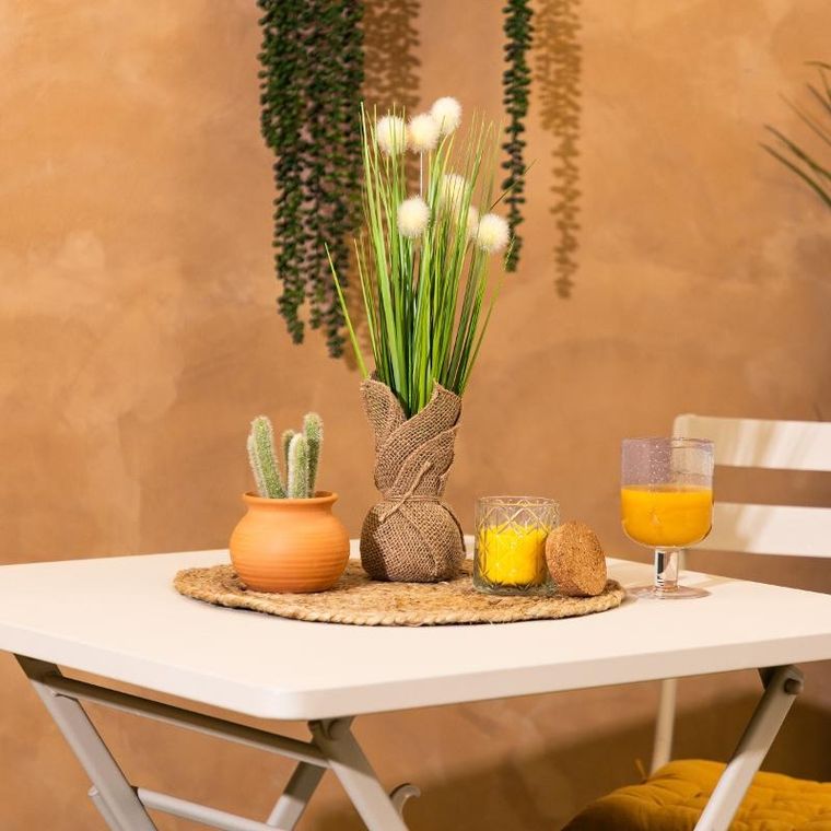 Atmosphera, Lari, sztuczna trawa w jutowej doniczce, 41 cm