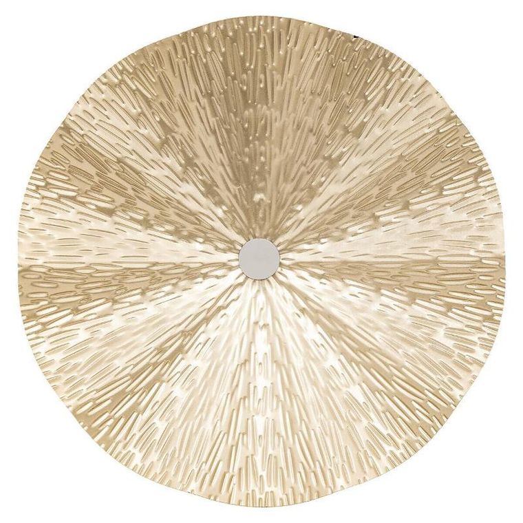 Atmosphera, Leslie, metalowe dekoracje ścienne, złote, 3 szt.