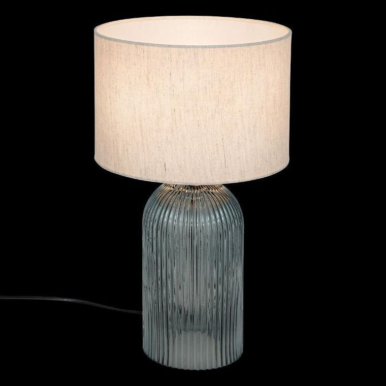 Atmosphera, Mati, lampa stołowa ze szklaną bazą, 42 cm