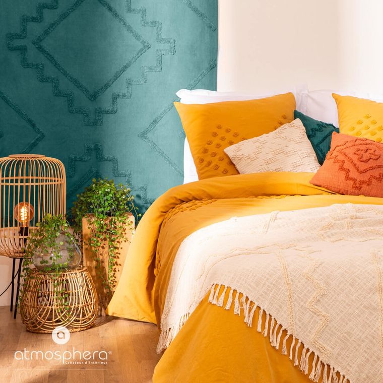 Atmosphera, narzuta na łóżko, Slub, 130-180 cm, beżowa