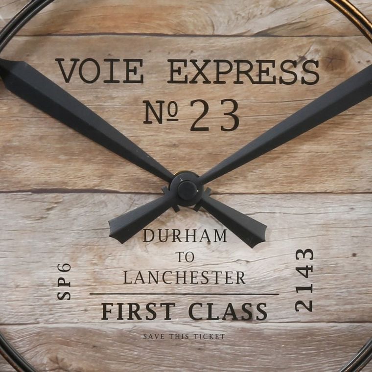 Atmosphera, okrągły zegar ścienny, Vintage Ø 39 cm, rzymskie cyfry