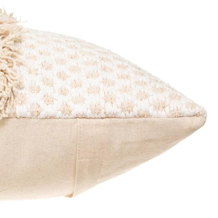 Atmosphera, ozdobna poduszka, Cot Sand, bawełniana, boho, 40-40 cm