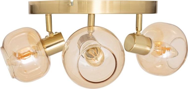 Atmosphera, Pilla, lampy sufitowe, złoto i szklane klosze, 3 punktowe