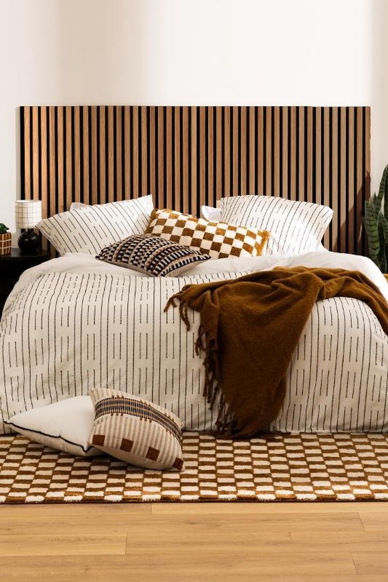 Atmosphera, poduszka tuftowana w kratkę, 38-58 cm