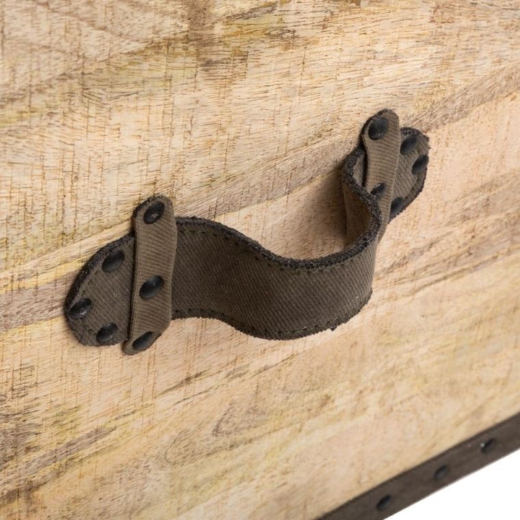 Atmosphera, pufa colonial, siedzisko ze schowkiem, 2w1, brązowe