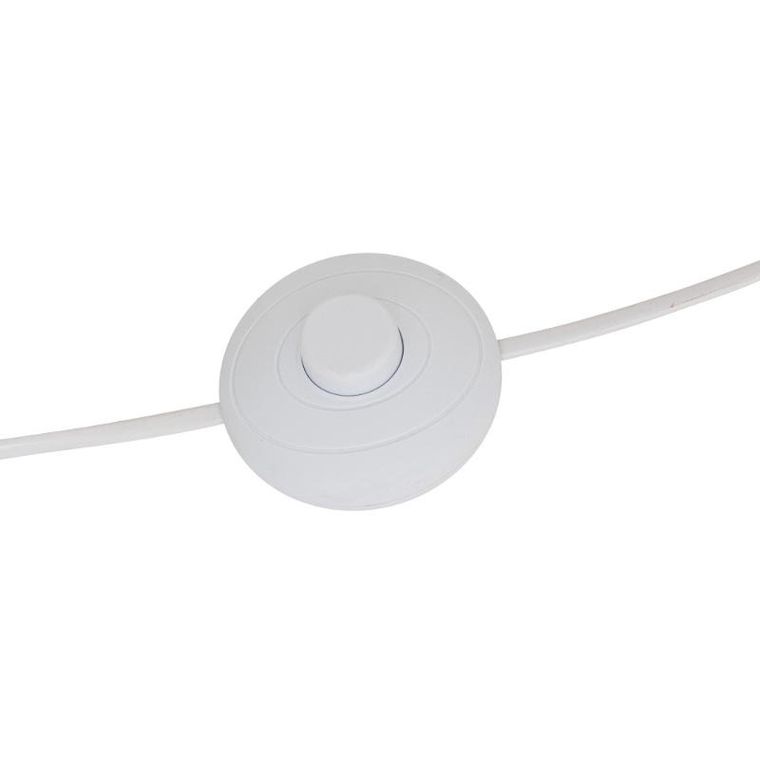 Atmosphera, Rafa, lampa podłogowa tekstylny klosz, drewniane nogi, średnica 24-107 cm