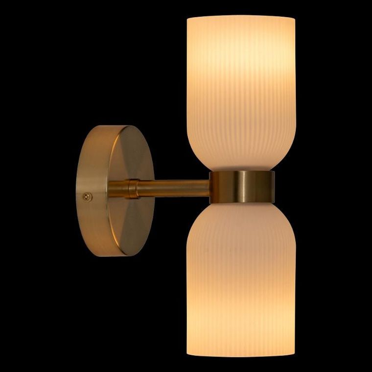 Atmosphera, Rio, szklany kinkiet ścienny, 2 źródła światła, wys. 26,5 cm