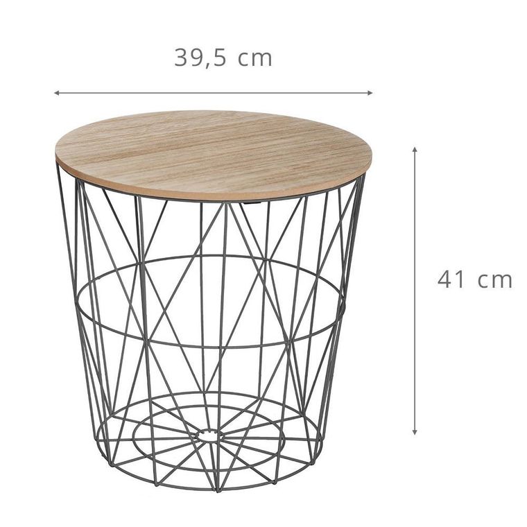 Atmosphera, stolik kawowy, druciany, 2w1