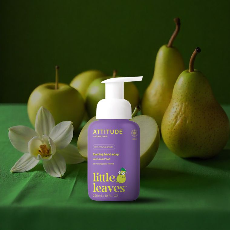 Attitude, Little Ones, Gruszkowy Nektar i Wanilia, mydło w piance do rąk dla dzieci, 295 ml