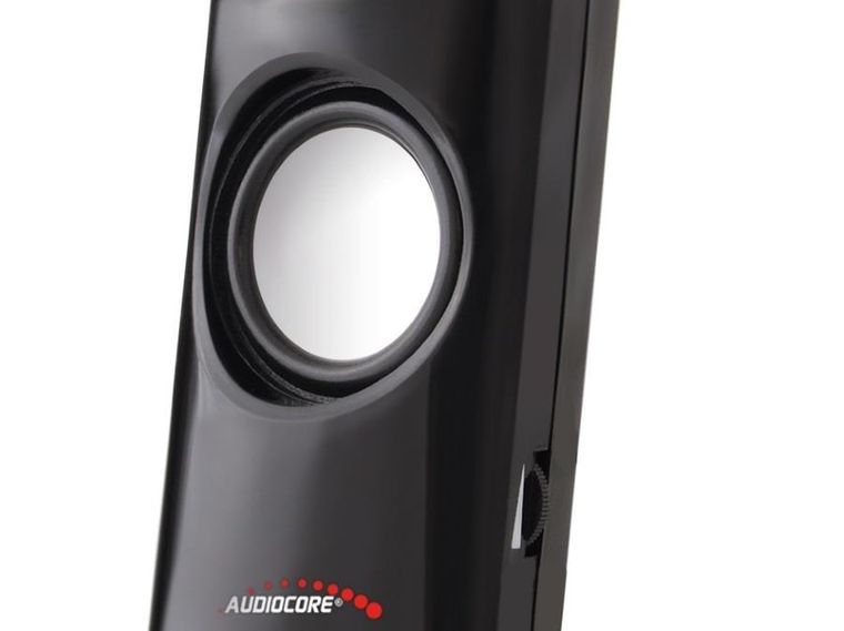 Audiocore, AC860 2.0, zestaw głośników komputerowych, czarny