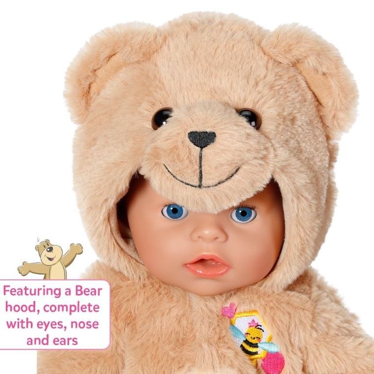 Baby Born, Miś, ubranko z kapturem, 43cm