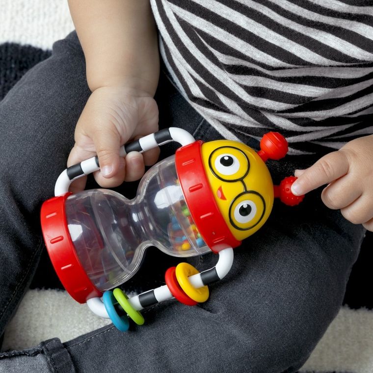 Baby Einstein, Cal’s Sensory Shake-up, grzechotka sensoryczna, 3m+