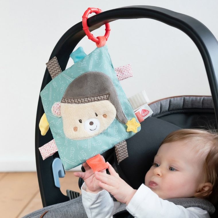 Baby Fehn, Miś Bruno, zawieszka, szmatka sensoryczna