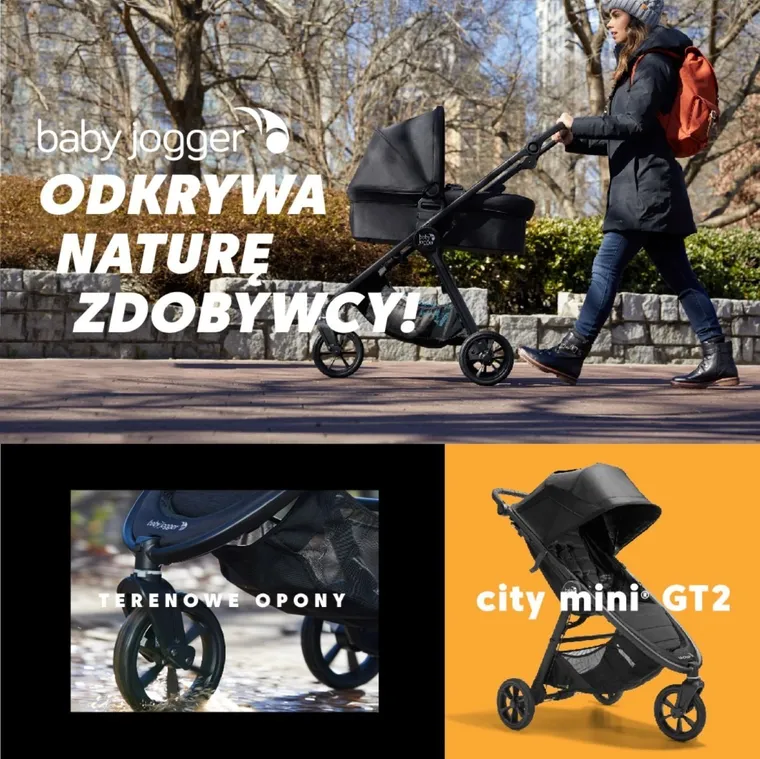 Baby Jogger, City Mini GT2, wózek spacerowy, Opulent Black