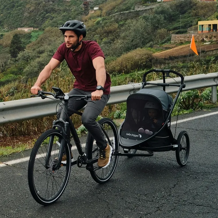 Baby Jogger, City Prix, wózek crossover, przyczepka rowerowa, Ambition Black