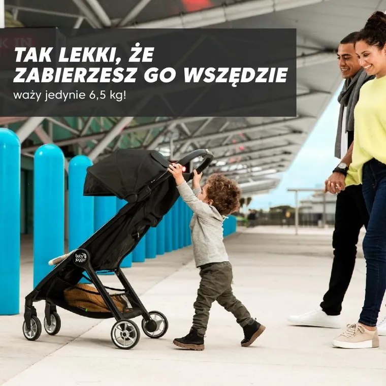 Baby Jogger, City Tour 2w1, wózek spacerowy z gondolą, pitch black