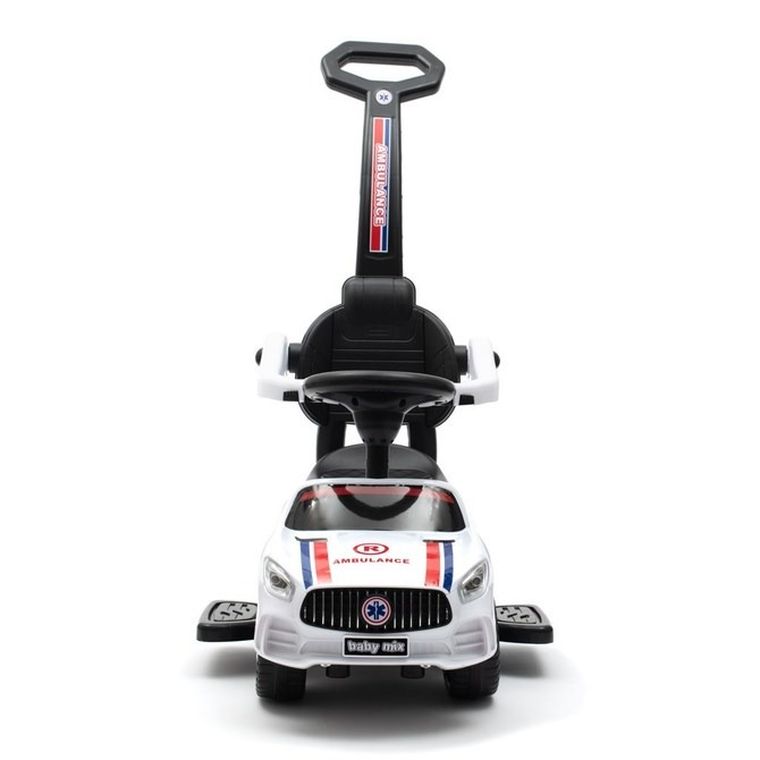 Baby Mix, jeździk z rączką, dźwięk, ambulans