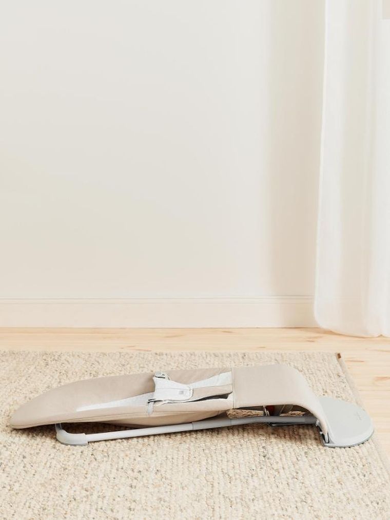 BabyBjörn, Balance Soft Woven/Jersey, leżaczek, beżowy, szary