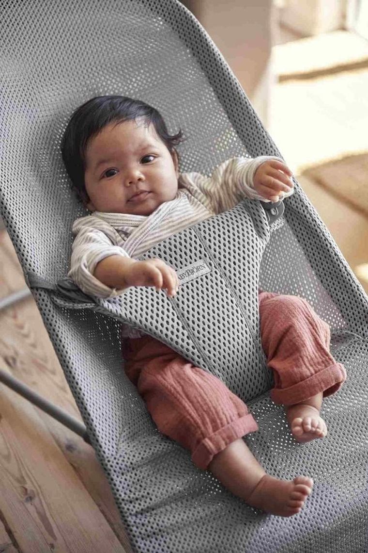 BabyBjörn, Bliss Mesh, leżaczek, szary