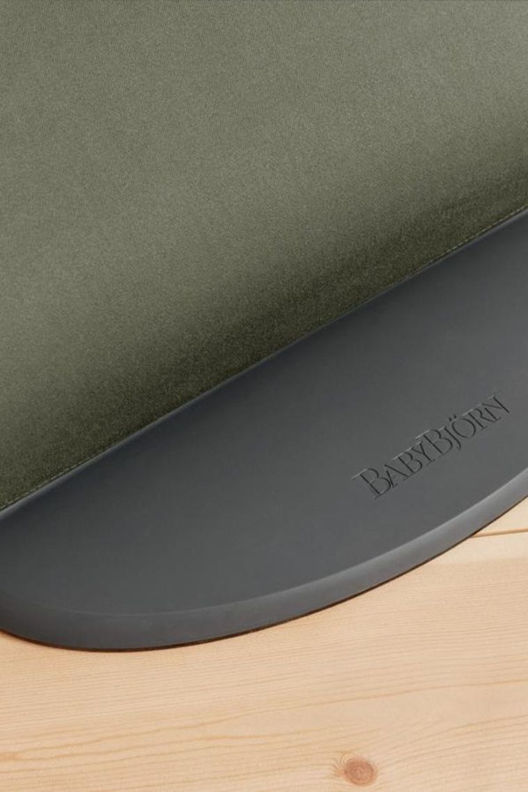 BabyBjörn, Bliss Woven, Petal Quilt, leżaczek, ciemnozielony