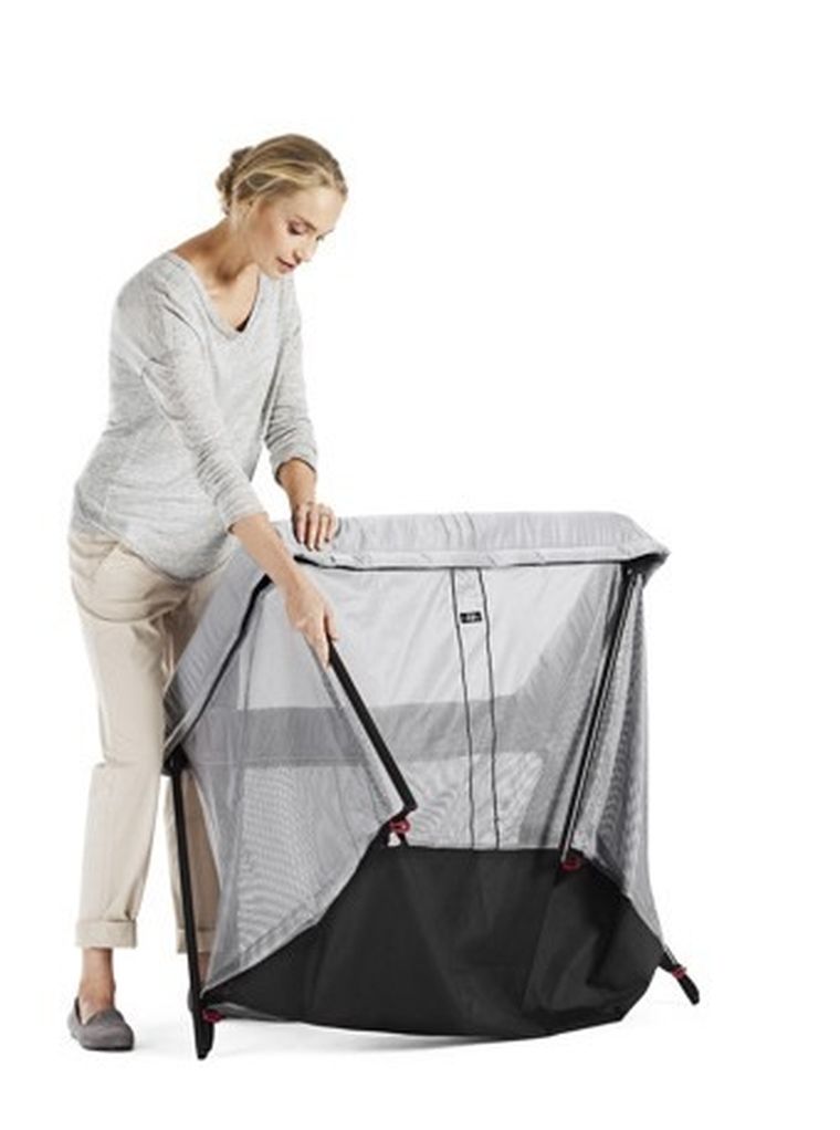 BabyBjörn, Light, łóżeczko turystyczne, czarne