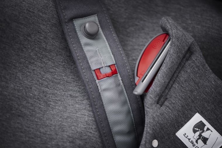 BabyBjörn, Mini 3D Jersey, nosidełko, ciemny szary