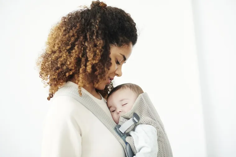 BabyBjörn, Mini 3D Mesh, nosidełko, kawowy