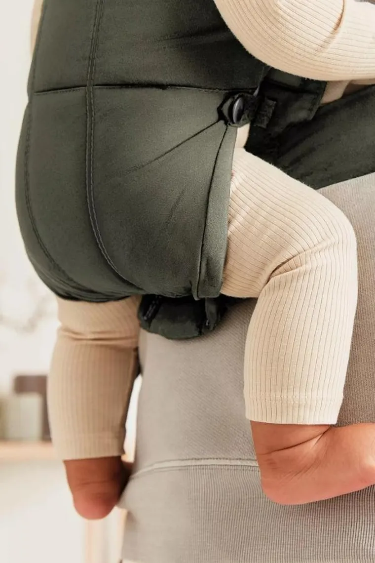 BabyBjörn, Mini Woven, nosidełko, ciemnozielone