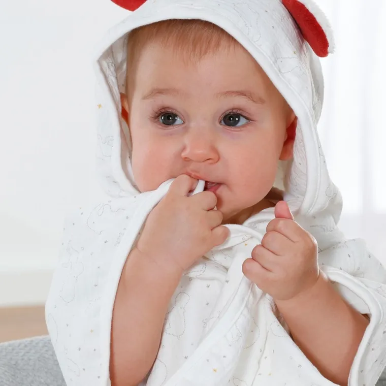 BabyFehn, Natura, Zebra, ponczo kąpielowe z kapturem, 55-110 cm