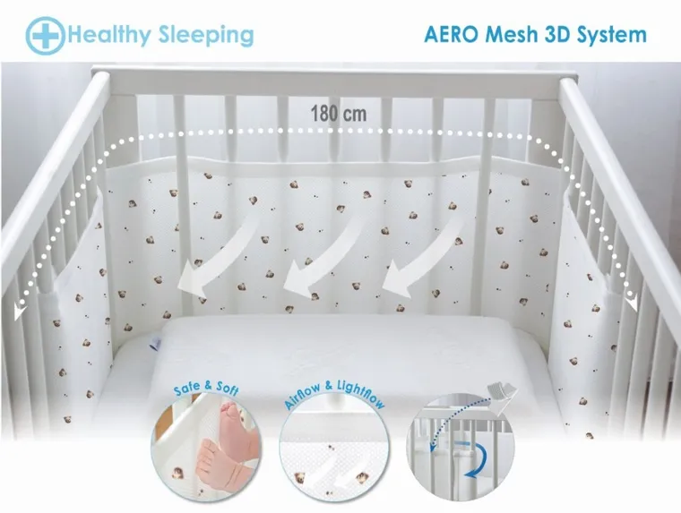 Babymatex, Bump Air, ochraniacz do łóżeczka, 180-30 cm