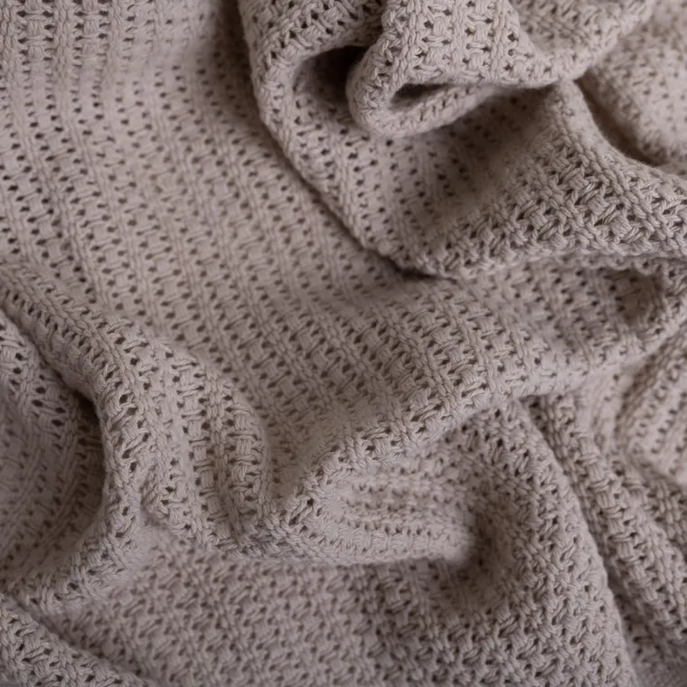 Babymatex, Lily, kocyk bawełniany, beżowy, 75-100 cm