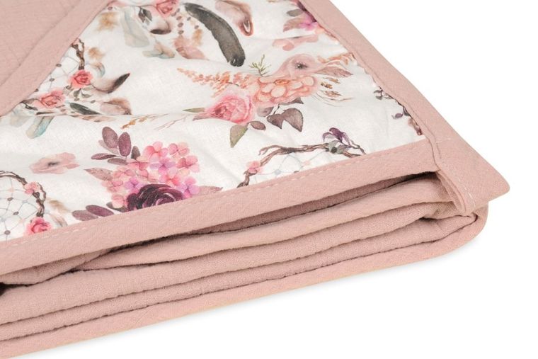 BabyMatex, okrycie kąpielowe, muślin design, róż, 85-85 cm