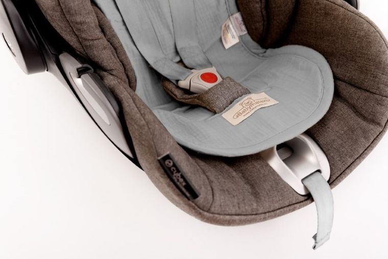 BabyMatex, Paddi, Muslin, nakładka do wózka, fotelika redukująca nacisk, grafitowa