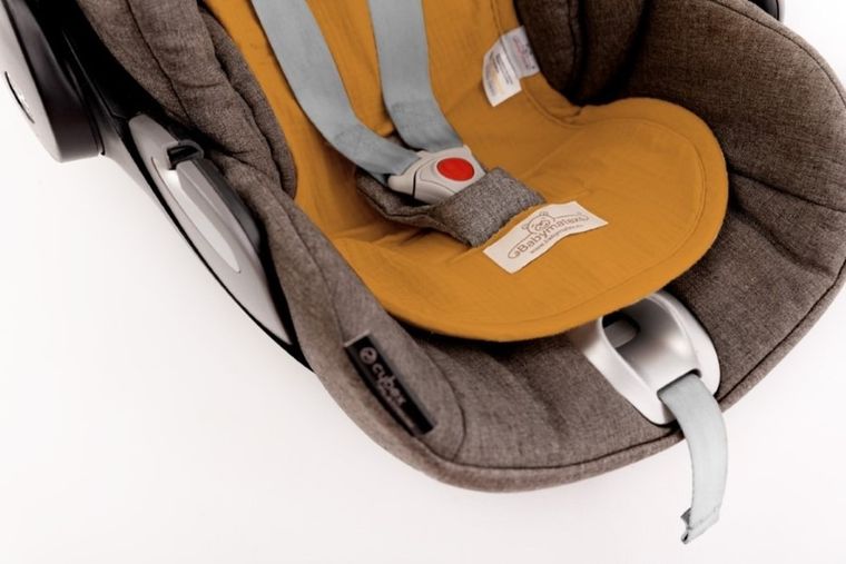 BabyMatex, Paddi, Muslin, nakładka do wózka, fotelika redukująca nacisk, miodowa