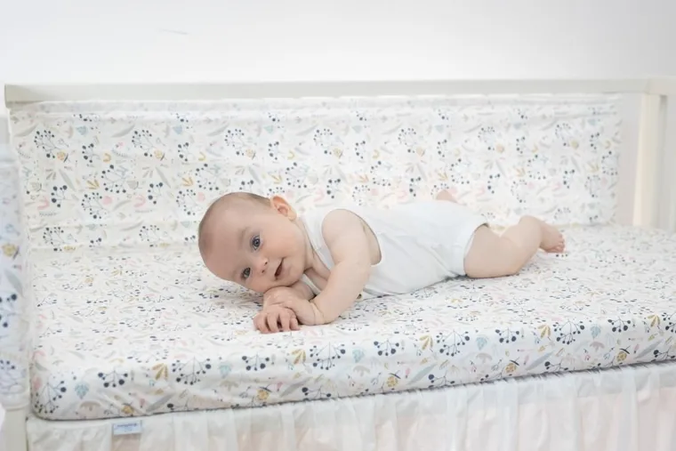 BabyMatex, prześcieradło jersey z gumą, kwiaty 60-120 cm