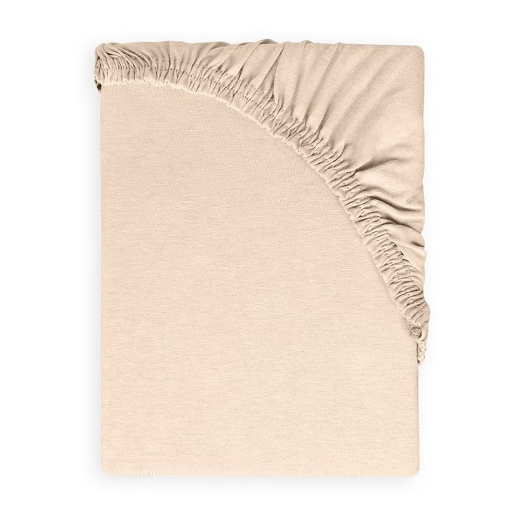 BabyMatex, prześcieradło z gumką, jersey, jasnobeżowe, 60-120 cm