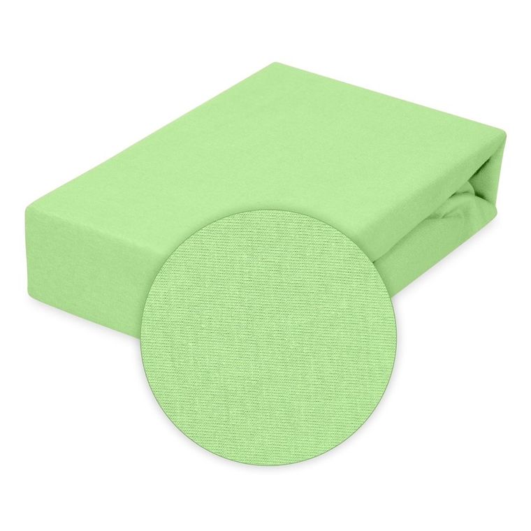 BabyMatex, prześcieradło z gumką, jersey, seledynowe, 70-140 cm