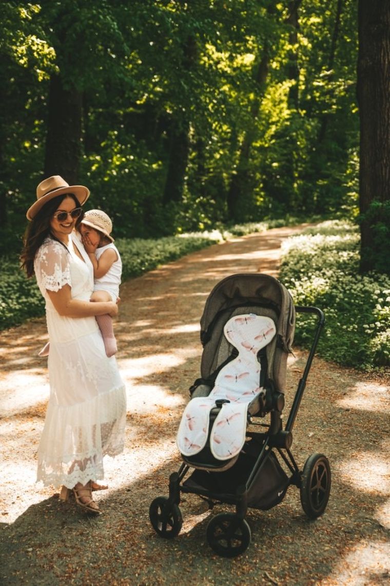 BabyMatex, wkładka redukująca nacisk do wózka, Paddi'x, ważki, 9-18 kg