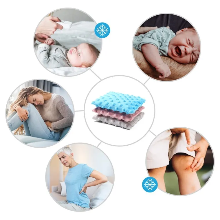 BabyOno, Cherry, termofor z pestkami wiśni, minky, różowy