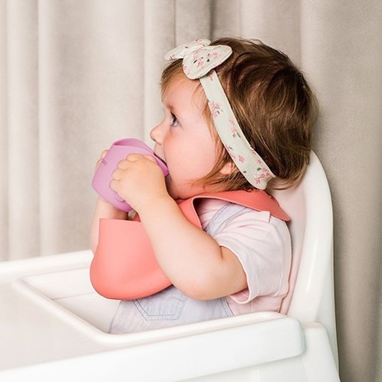 BabyOno, Flow, ergonomiczny kubek treningowy, różowy